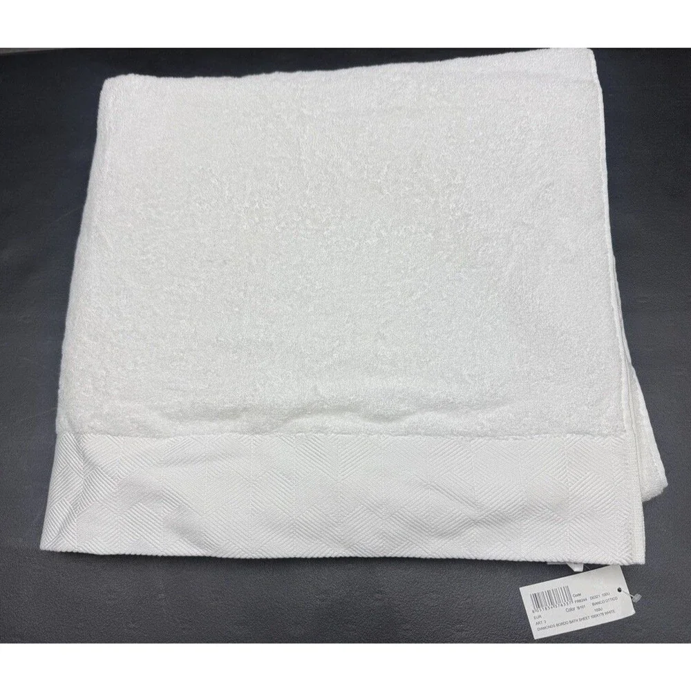 Frette Diamond Bordo Egyptian Cotton Bath Sheet 40x71”